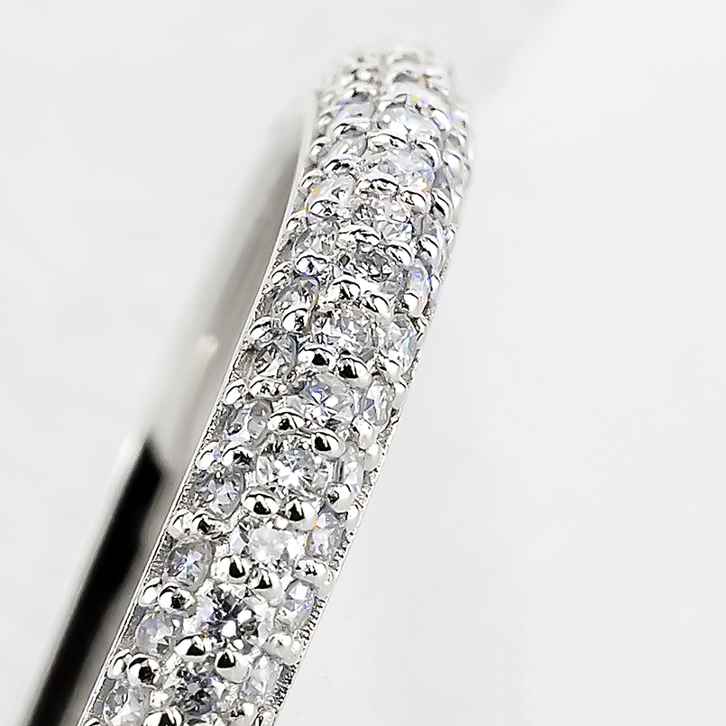プラチナ ピンキーリング ダイヤモンド 0.3ct 甲丸 パヴェ レディース pt900 指輪 普段使い リング 婚約指輪 シンプル 人気 おしゃれ 送料無料 セール saleの画像