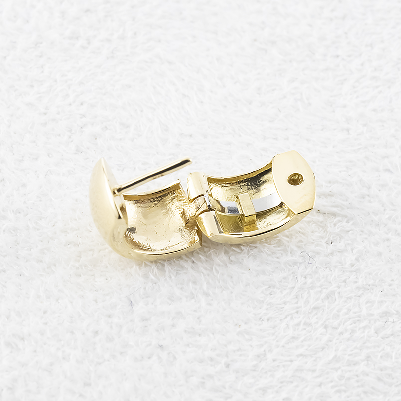 18金 フープピアス 片耳 レディース 幅広 太め 中折れ式 ゴールド 18k ピアス イエローゴールドk18 シンプル 人気 おしゃれ あすつく 送料無料 セールの画像