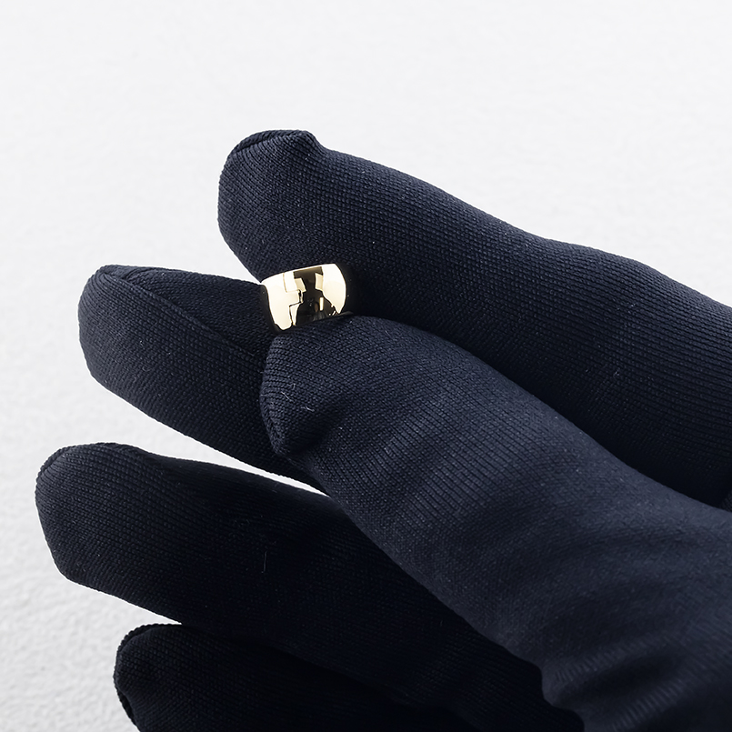 18金 フープピアス 片耳 レディース 幅広 太め 中折れ式 ゴールド 18k ピアス イエローゴールドk18 シンプル 人気 おしゃれ あすつく 送料無料 セールの画像