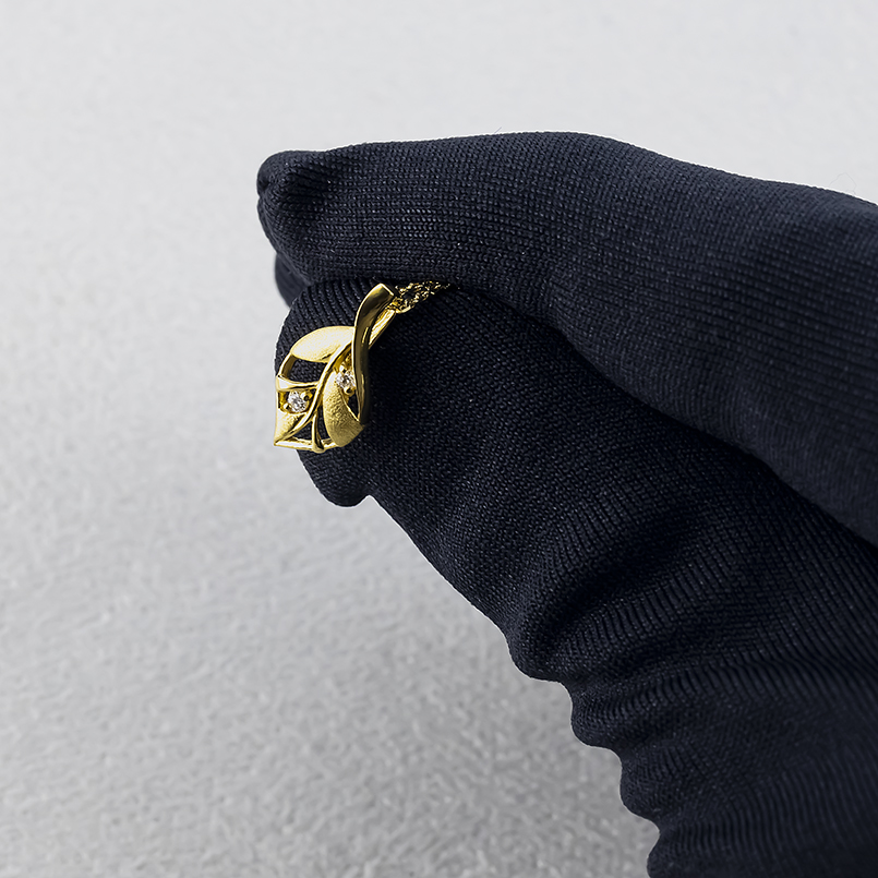 24金 リーフ ネックレス トップ 純金 造幣局検定刻印 ダイヤモンド ペンダントトップ レディース 金 ゴールド 24k 葉 シンプル あすつく 送料無料 セール saleの画像