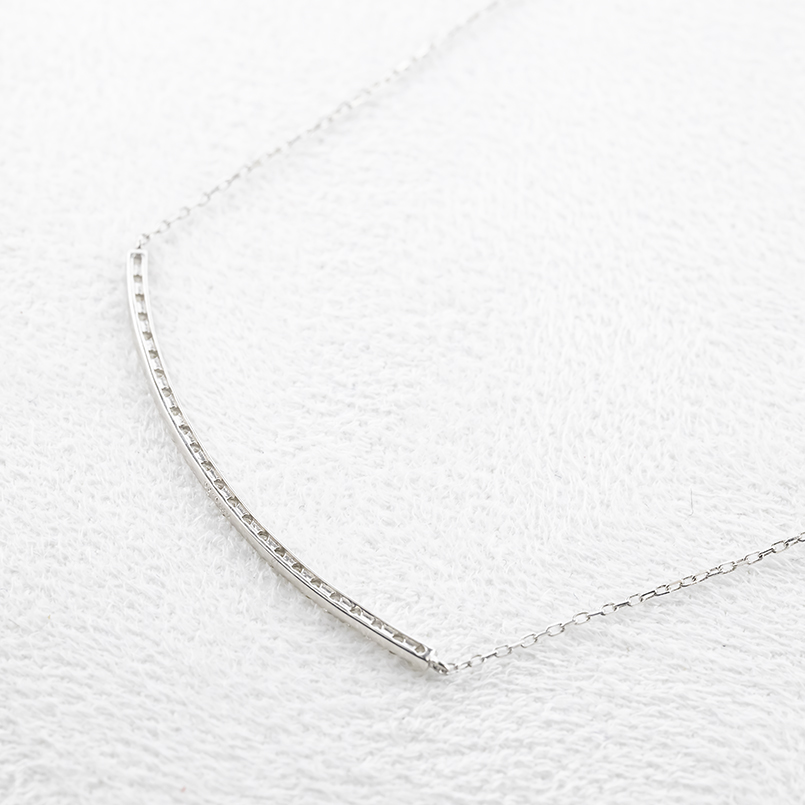 プラチナ ネックレス ダイヤモンド 0.3ct レディース ラインネックレス スライド式 45cm pt850 pt900 シンプル おしゃれ 人気 あすつく 送料無料 セール saleの画像