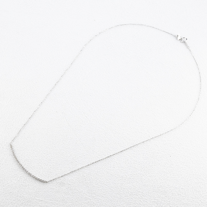 プラチナ ネックレス ダイヤモンド 0.3ct レディース ラインネックレス スライド式 45cm pt850 pt900 シンプル おしゃれ 人気 あすつく 送料無料 セール saleの画像