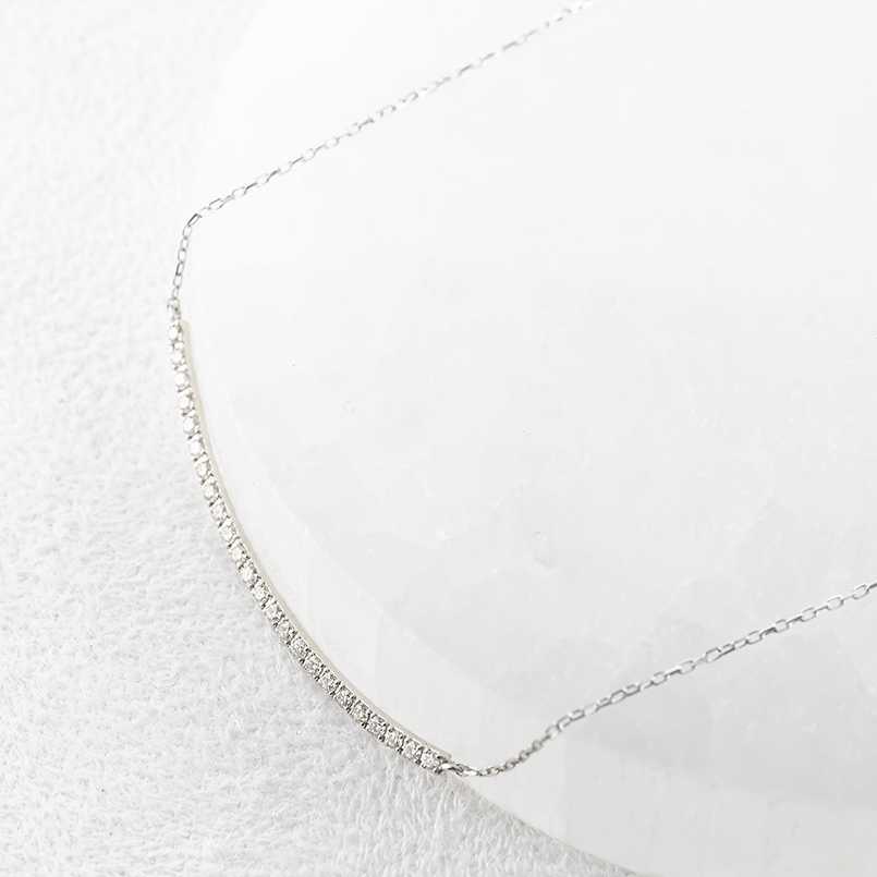 プラチナ ネックレス ダイヤモンド 0.3ct レディース ラインネックレス スライド式 45cm pt850 pt900 シンプル おしゃれ 人気 あすつく 送料無料 セール saleの画像