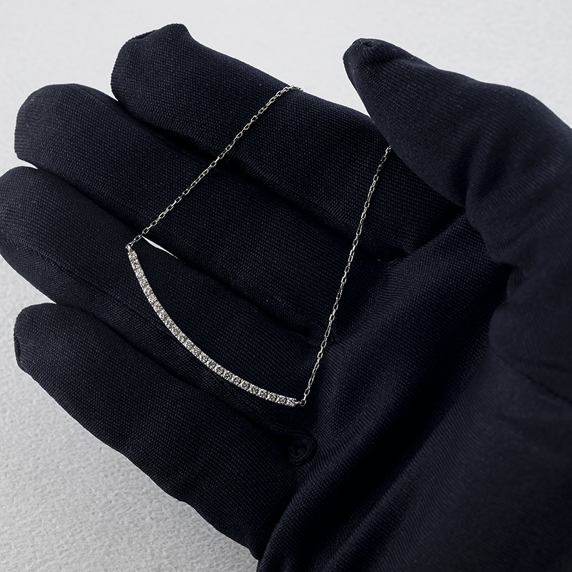 プラチナ ネックレス ダイヤモンド 0.3ct レディース ラインネックレス スライド式 45cm pt850 pt900 シンプル おしゃれ 人気 あすつく 送料無料 セール saleの画像