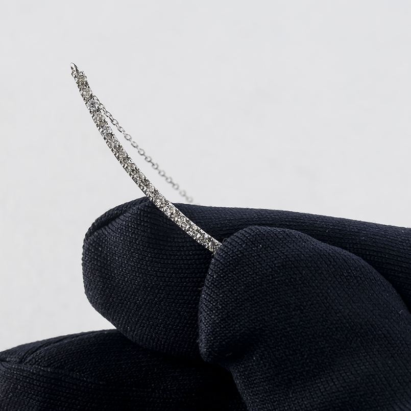 プラチナ ネックレス ダイヤモンド 0.3ct レディース ラインネックレス スライド式 45cm pt850 pt900 シンプル おしゃれ 人気 あすつく 送料無料 セール saleの画像