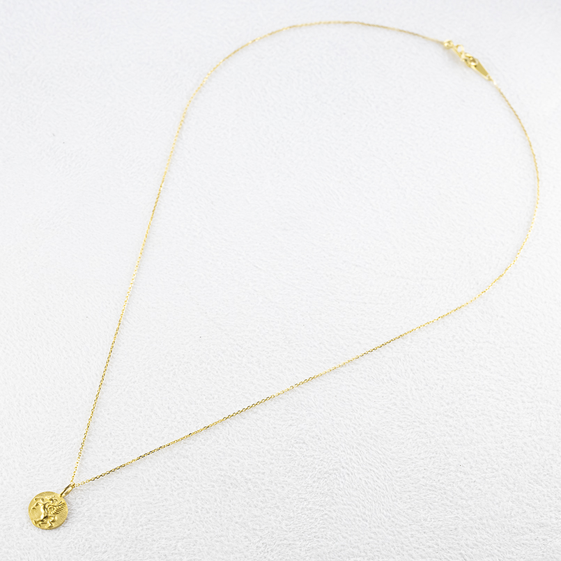 24金 ネックレス トップ 純金 ペガサス スモールメダル 造幣局検定刻印 ペンダントトップ ゴールド 24k 金 地金 人気 男女兼用 あすつく 送料無料 セール saleの画像