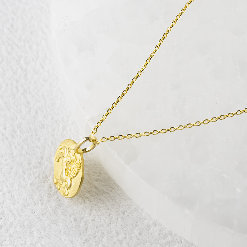 24金 ネックレス トップ 純金 ペガサス スモールメダル 造幣局検定刻印 ペンダントトップ ゴールド 24k 金 地金 人気 男女兼用 あすつく 送料無料 セール saleの画像