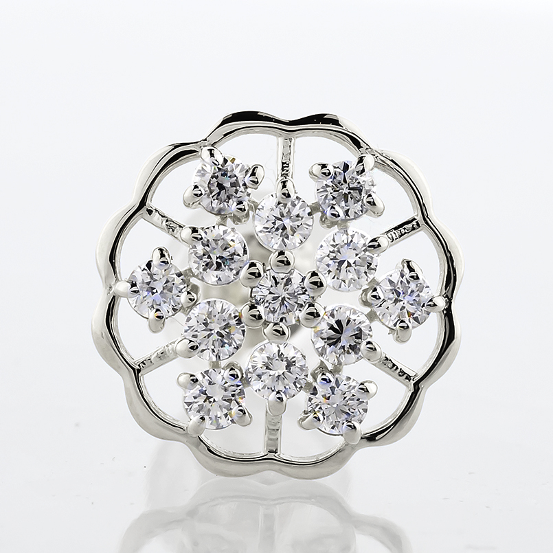 プラチナ ピアス ダイヤモンド 0.17ct  片耳 透かし フラワー レディース pt900 花 はな スタッド 普段使い シンプル 人気 あすつく 送料無料 セール saleの画像