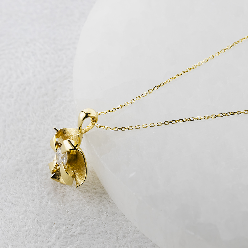 ゴールド ネックレス トップ ダイヤモンド 0.2ct 風車 ペンダントトップ ヘッド レディース 大ぶり 10金 10k イエローゴールドk10 人気 送料無料 セール saleの画像