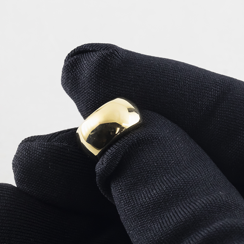 18金 フープピアス 片耳 レディース 中折れ式 幅広 大ぶり コンビ リバーシブル ゴールド 18k ピアス イエロー ホワイト 地金 あすつく 送料無料 セール saleの画像