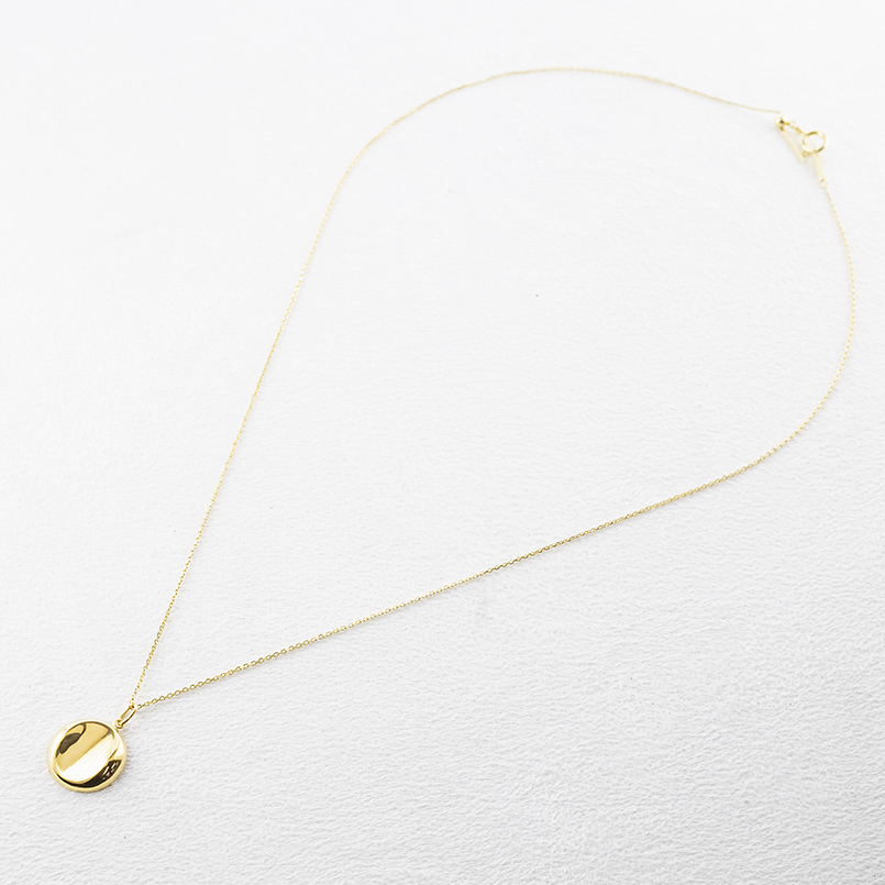 24金 ネックレス トップ 純金 造幣局検定刻印 ペンダントトップ レディース 月 ムーン 丸 まる ゴールド 24k 金 地金 あすつく シンプル 送料無料 セール saleの画像