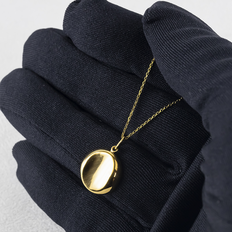 24金 ネックレス トップ 純金 造幣局検定刻印 ペンダントトップ レディース 月 ムーン 丸 まる ゴールド 24k 金 地金 あすつく シンプル 送料無料 セール saleの画像