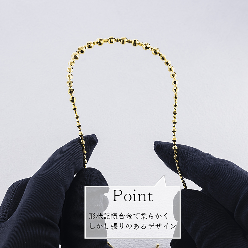 ジュエリー工房アトラス 24金 ネックレス チョーカー 純金 45cm 11.5g 