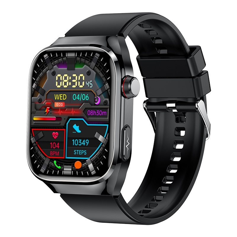 スマートウォッチ  血糖値 心電図ECG+PPG 血圧 血中酸素 体温測定 BMI体脂肪 尿酸血中脂質 高精度心拍数 650mAh大容量 睡眠管理 呼吸率 歩数計 母の日の画像