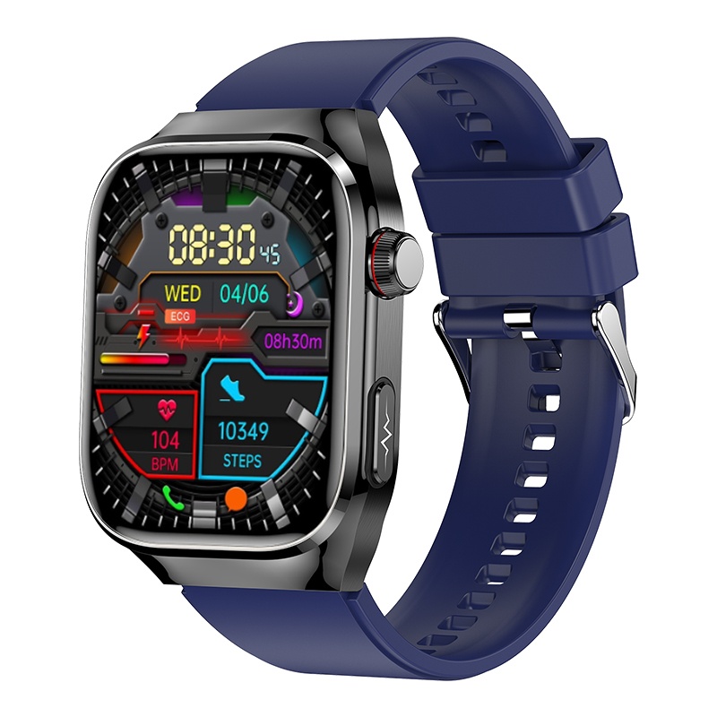 スマートウォッチ  血糖値 心電図ECG+PPG 血圧 血中酸素 体温測定 BMI体脂肪 尿酸血中脂質 高精度心拍数 650mAh大容量 睡眠管理 呼吸率 歩数計 母の日の画像