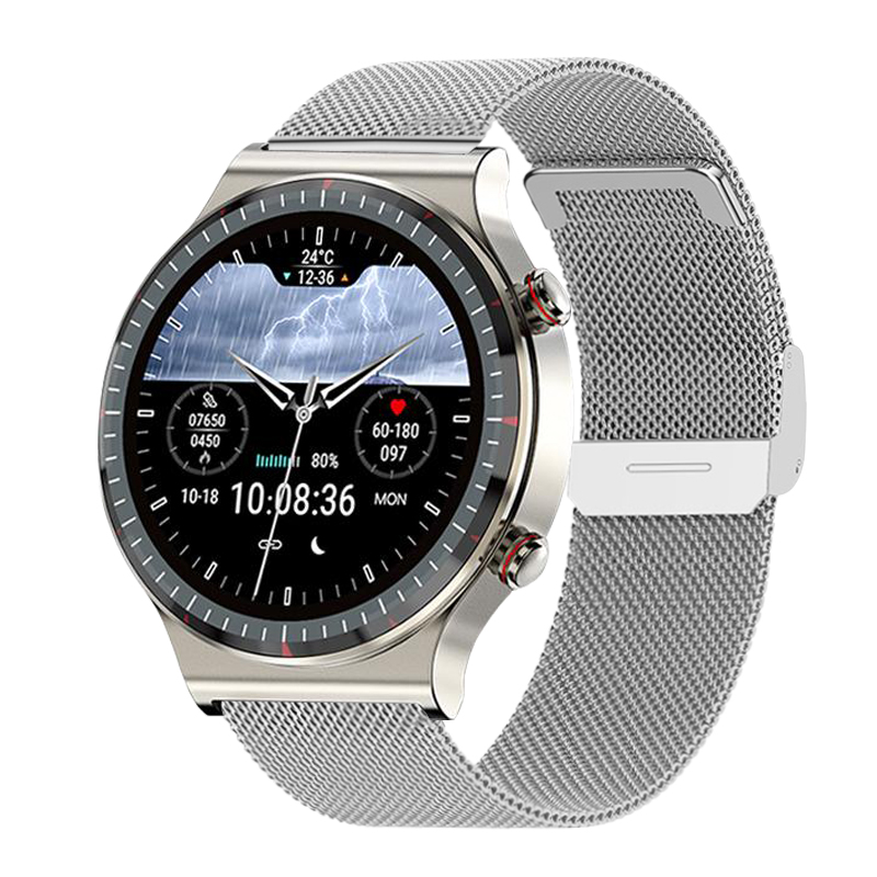 スマートウォッチ 日本製センサー 医療レベル心電図ECG+PPG 血圧 血中酸素 24時間温測定 高精度心拍数 睡眠管理 呼吸率 歩数計 Line着信通知 iphone/Androidの画像