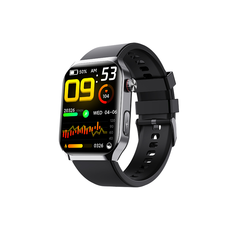 スマートウォッチ 日本製センサー 医療レベル心電図ECG+PPG 血糖評価 血圧 血中酸素 24時間体温測定 心拍数 睡眠管理 呼吸率 歩数計 着信通知 iphone/Androidの画像