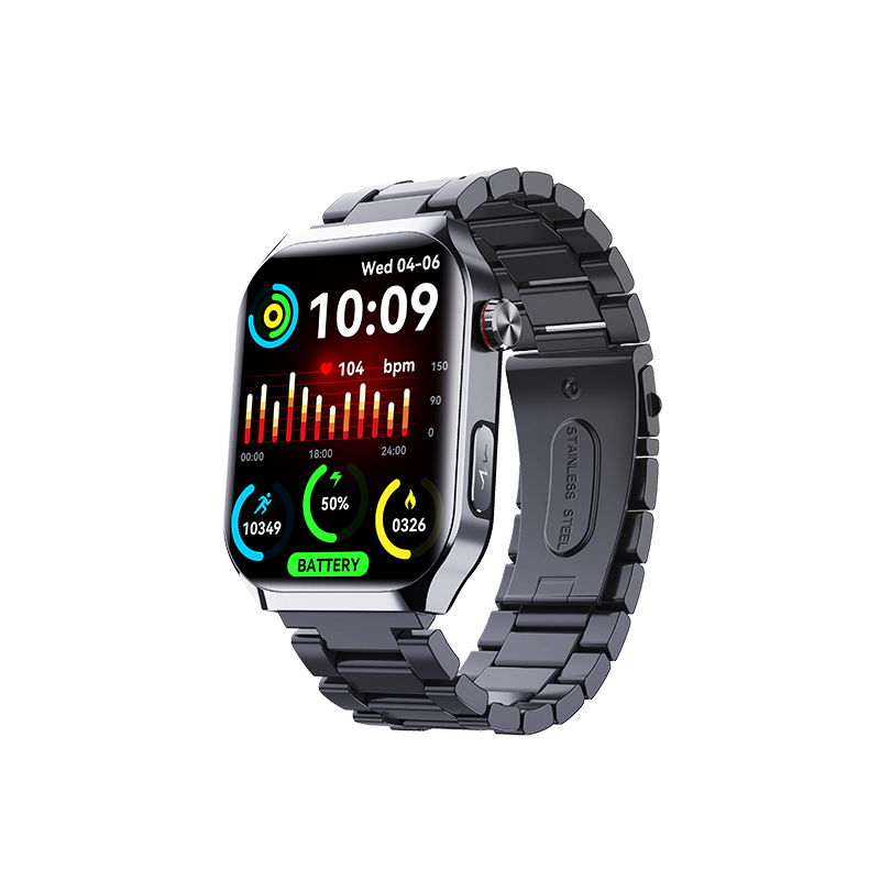 スマートウォッチ 日本製センサー 医療レベル心電図ECG+PPG 血糖評価 血圧 血中酸素 24時間体温測定 心拍数 睡眠管理 呼吸率 歩数計 着信通知 iphone/Androidの画像