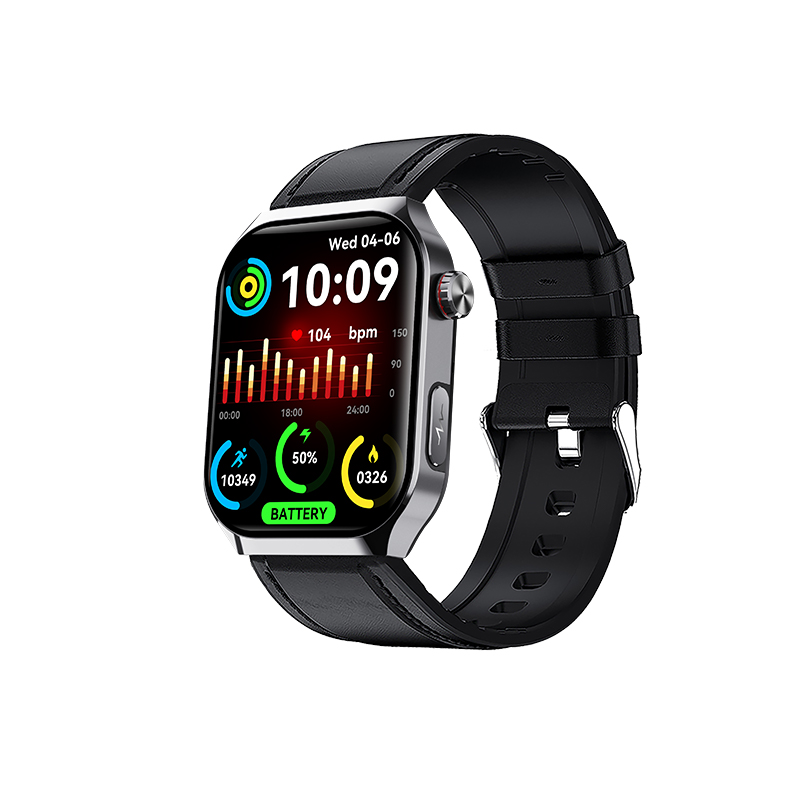 スマートウォッチ 日本製センサー 医療レベル心電図ECG+PPG 血糖評価 血圧 血中酸素 24時間体温測定 心拍数 睡眠管理 呼吸率 歩数計 着信通知 iphone/Androidの画像
