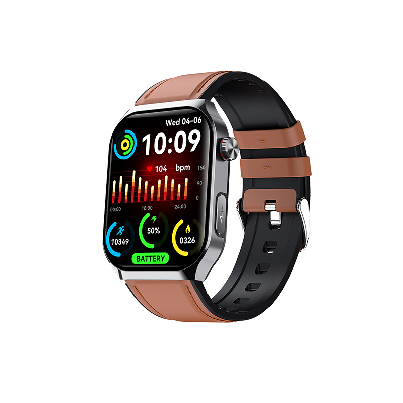 スマートウォッチ 日本製センサー 医療レベル心電図ECG+PPG 血糖評価 血圧 血中酸素 24時間体温測定 心拍数 睡眠管理 呼吸率 歩数計 着信通知 iphone/Androidの画像