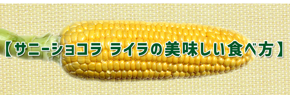 サニーショコラ ライラの美味しい食べ方