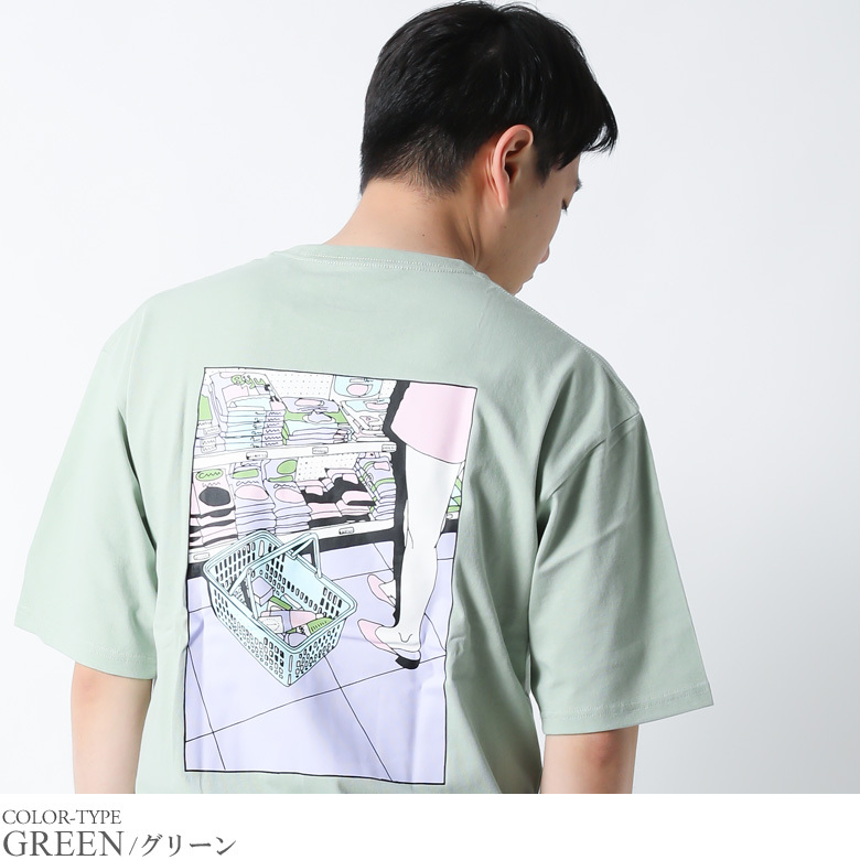 Tシャツ 半袖 ティーシャツ 手書き風 アニメタッチ アニメ イラスト ワンポイント ロゴ クルーネック 丸首 ブランド トップス カットソー メンズ ゆったり 51 Maqua Store 通販 Yahoo ショッピング