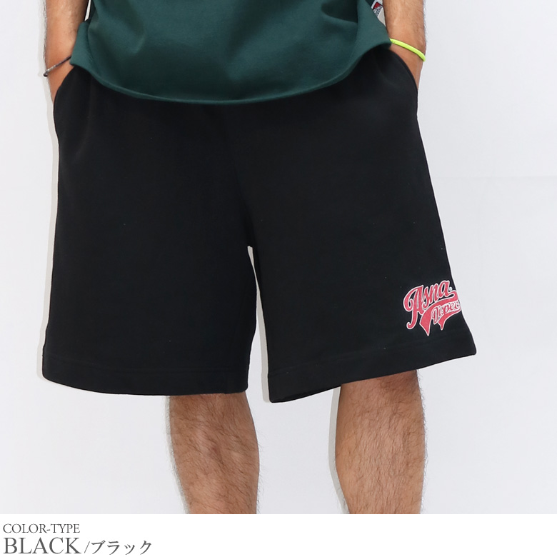 ハーフパンツ メンズ ショートパンツ 短パン スウェット スウェットパンツ スウェットショーツ イージーパンツ ショーパン ストレッチ ボトムス  メンズ ロゴ