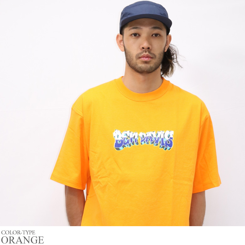 BEN DAVIS tシャツ 半袖 ティーシャツ ロゴ ファイヤーパターン クルーネック ブランド ...