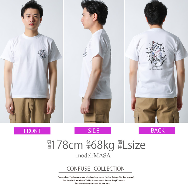 Tシャツ メンズ 半袖 ティーシャツ プレイハンド柄 タトゥー柄 バックプリント トップス カットソー 大きいサイズ 2L 3L ブランドバイカー  おしゃれ 厚手 /3045/ : cfst2958 : ROWDY DOG online store - 通販 - Yahoo!ショッピング