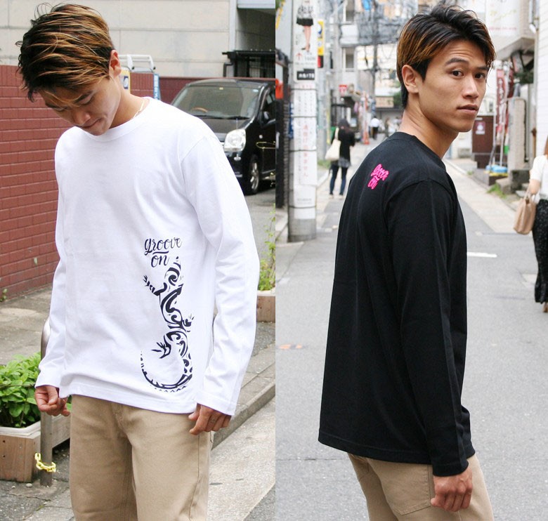 GROOVEON ロンT メンズ 半袖 ティーシャツ TEE グルーブオン XL
