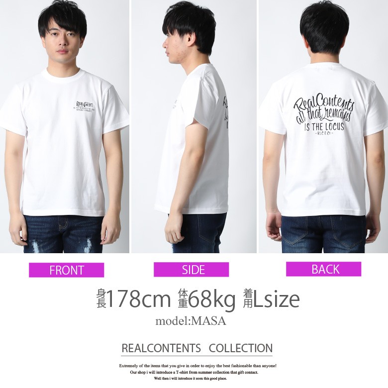 Tシャツ メンズ ブランド 大きいサイズ バックプリント 半袖 