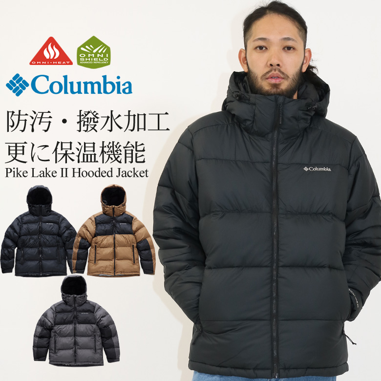 Columbia 中綿ジャケット メンズ コロンビア 撥水 防汚 保温 防寒 フード ブルゾン アウター アウトドア ブランド ロゴ we0326