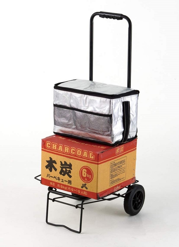 【新商品】キャリーカート 黒/赤 伸縮式ハンドル　頑丈　らくらく搬送 武田コーポレーション キャリーカート 折りたたみ 2輪 移動 軽量