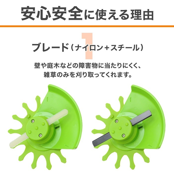 草刈機 替え刃 スチールブレード 5枚 VS-GE04 替刃 草刈り機 専用ブレード スチールカッター コードレス草刈機 5枚セット 軽る刈った2 :  at-131340 : attention - 通販 - Yahoo!ショッピング