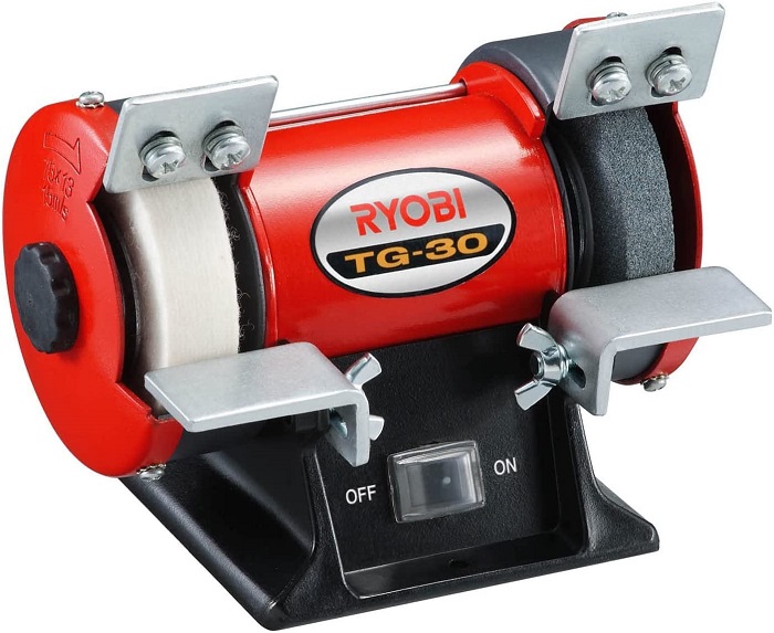 ryobiミニ卓上グラインダ リョービ（RYOBI） ミニ卓上グラインダ 砥石径75mm TG-30 625000A : e