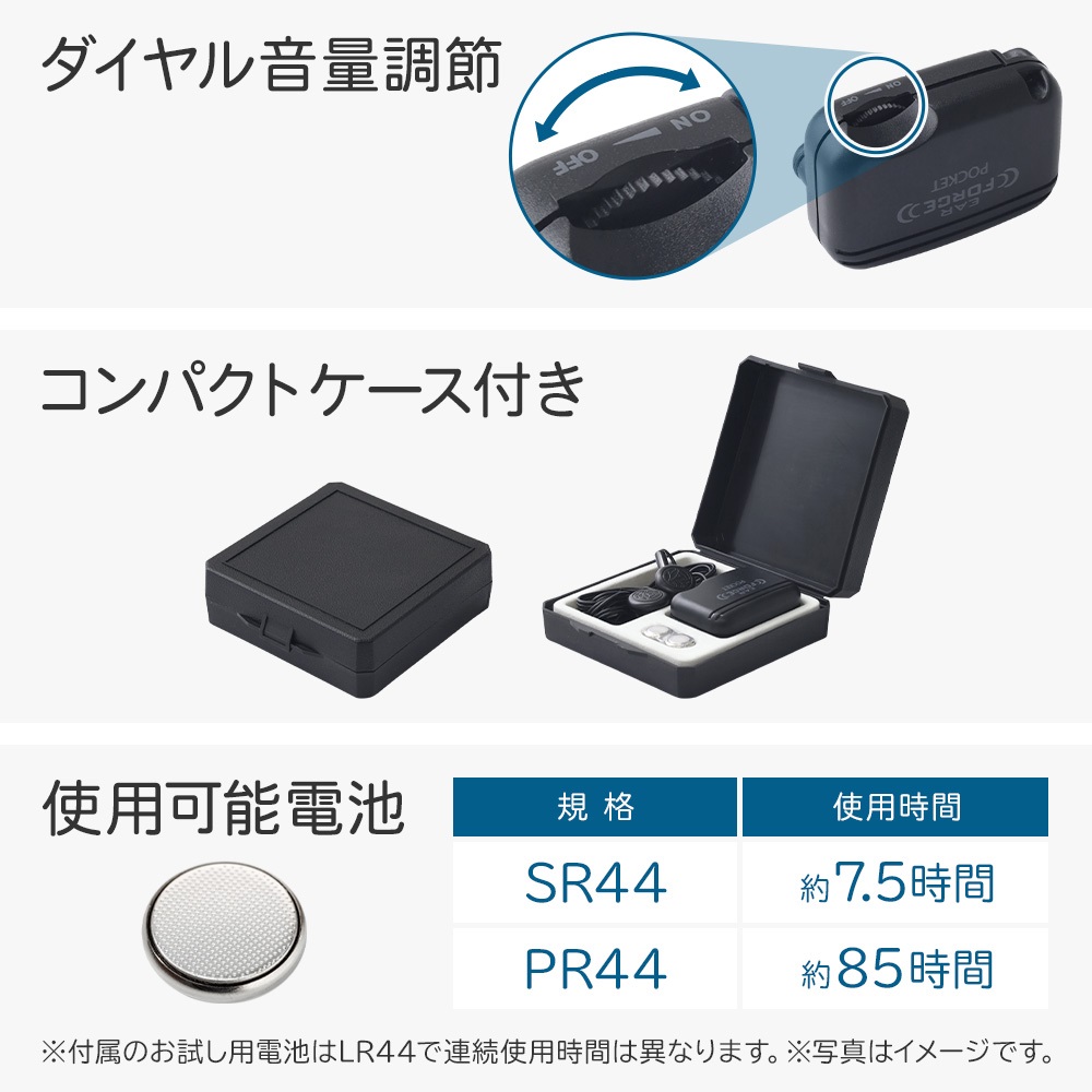 集音器 高齢者 電池式 イヤホン 補聴器 日本語説明書付き 耳掛け 片耳 両耳 耳掛け式集音器 補聴器本体 集音機 エムケー精工