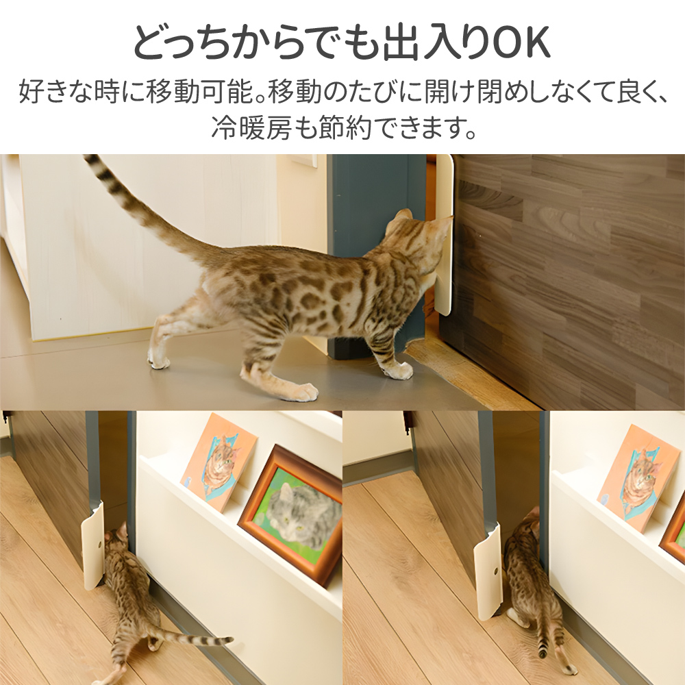 ペットドア 工事不要 後付け 猫 賃貸 キャットドア 中型犬 大型犬 可能