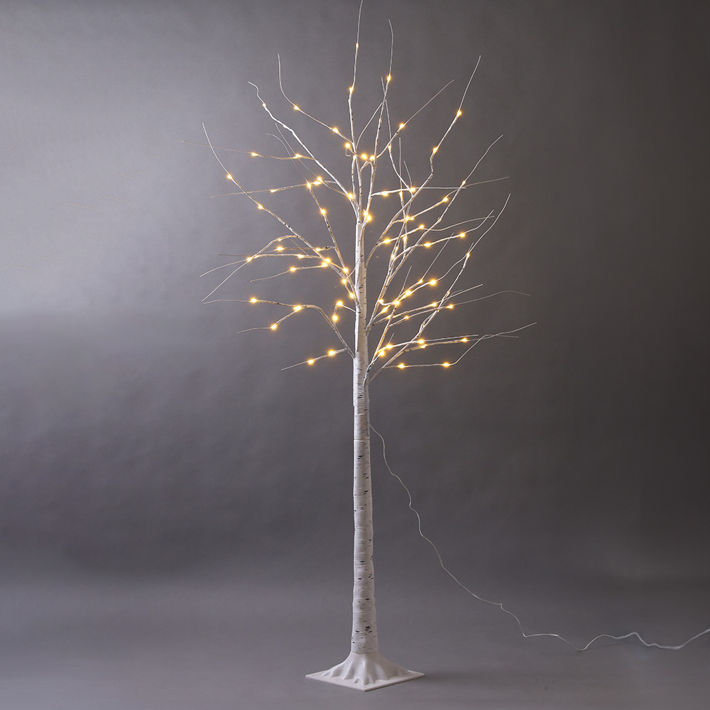 ブランチツリー クリスマスツリー 白樺 150cm 北欧 USB ホワイト LED