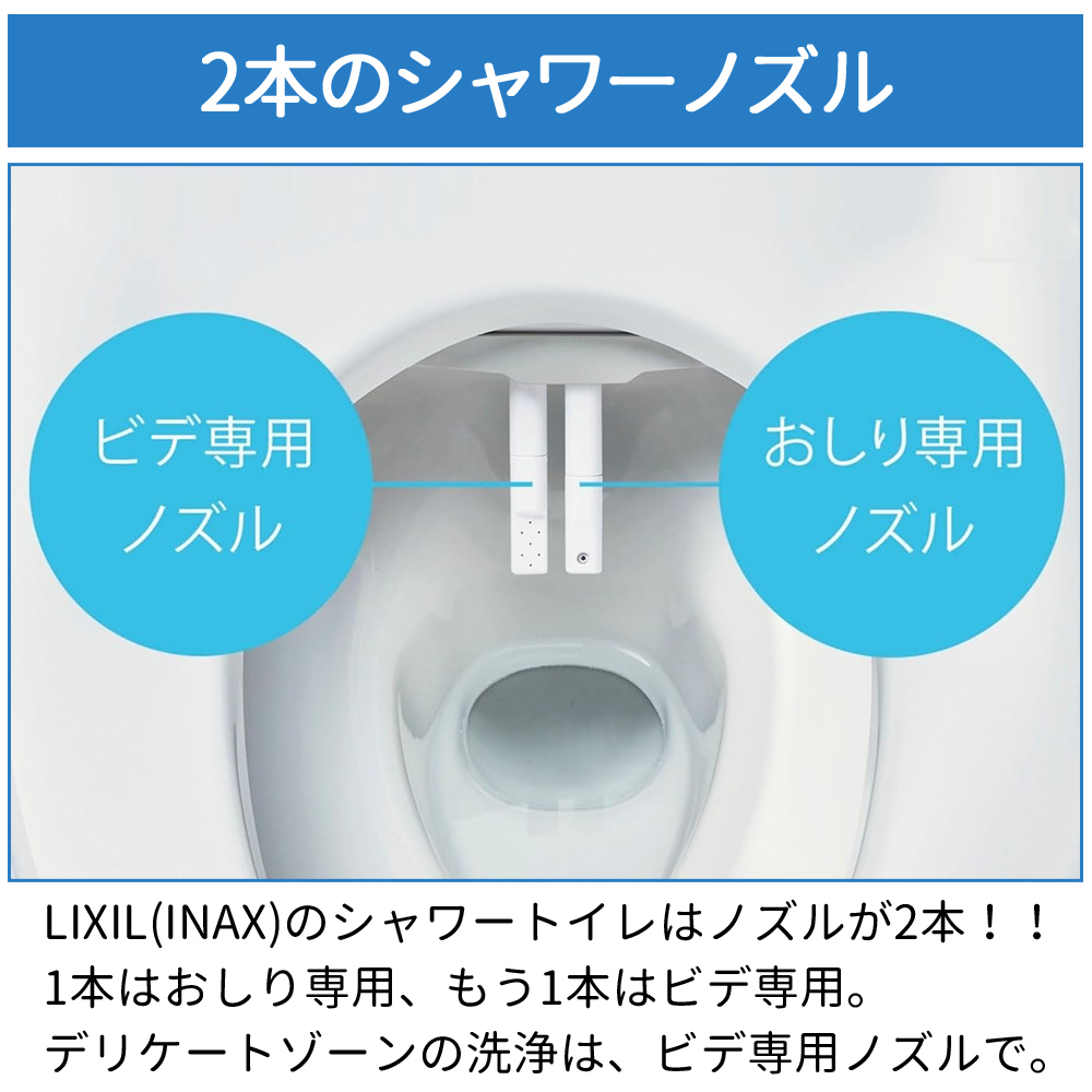 LIXIL リクシル トイレ INAX 温水洗浄便座 リモコン式 Wパワー