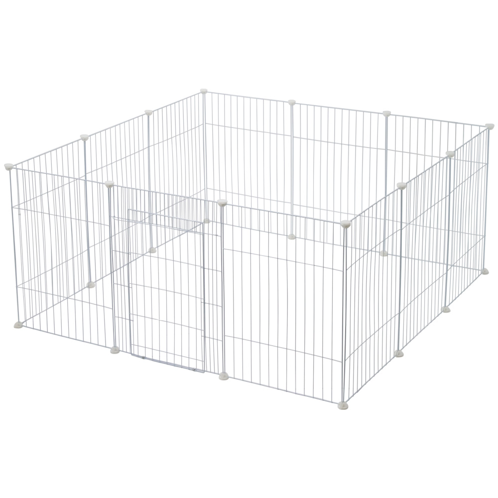 【期間限定特価】 ペットフェンス 犬用 ペットサークル 70cm×50cm ドア付き 12枚 ペットサークル