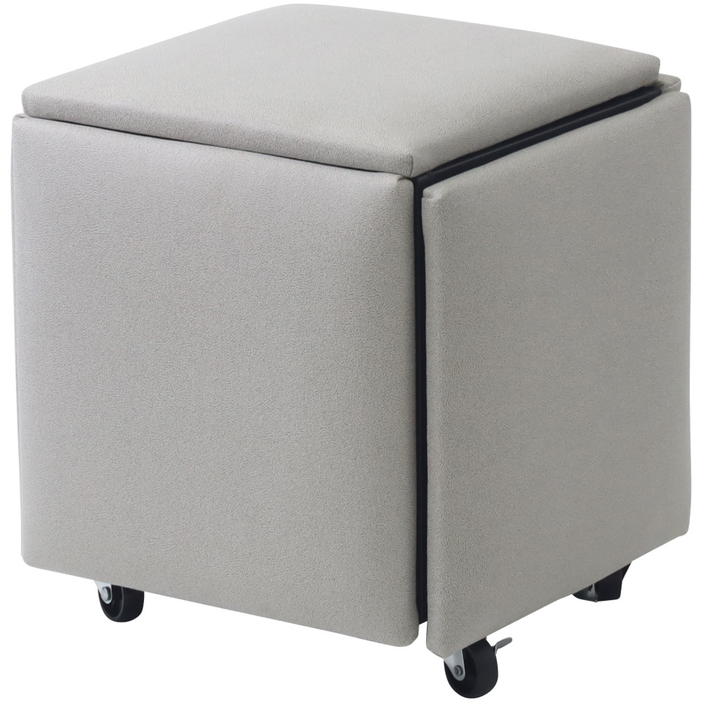 スツール おしゃれ 5in1 収納 5脚 椅子 イス キューブスツール