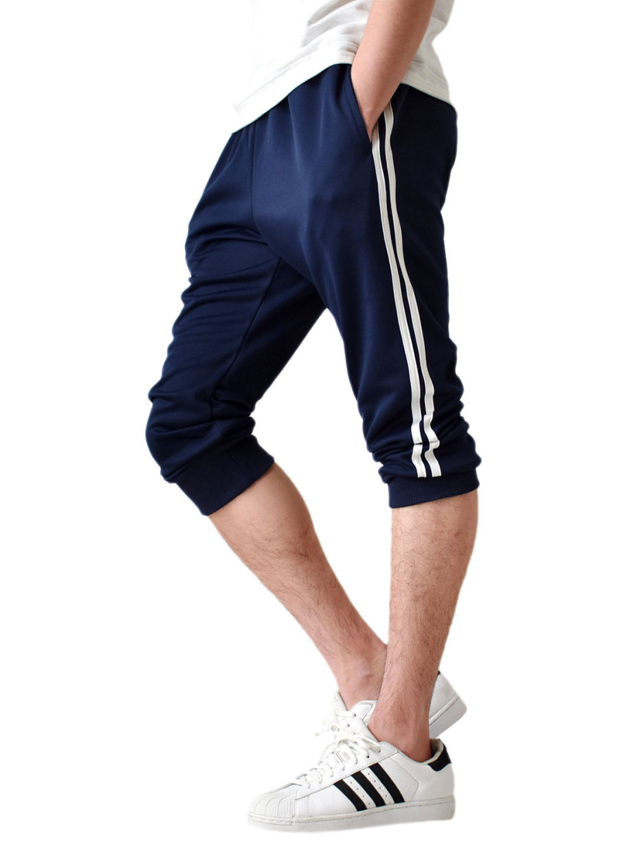 ジャージパンツ ストレッチ 7分丈 メンズ パンツ ハーフパンツ