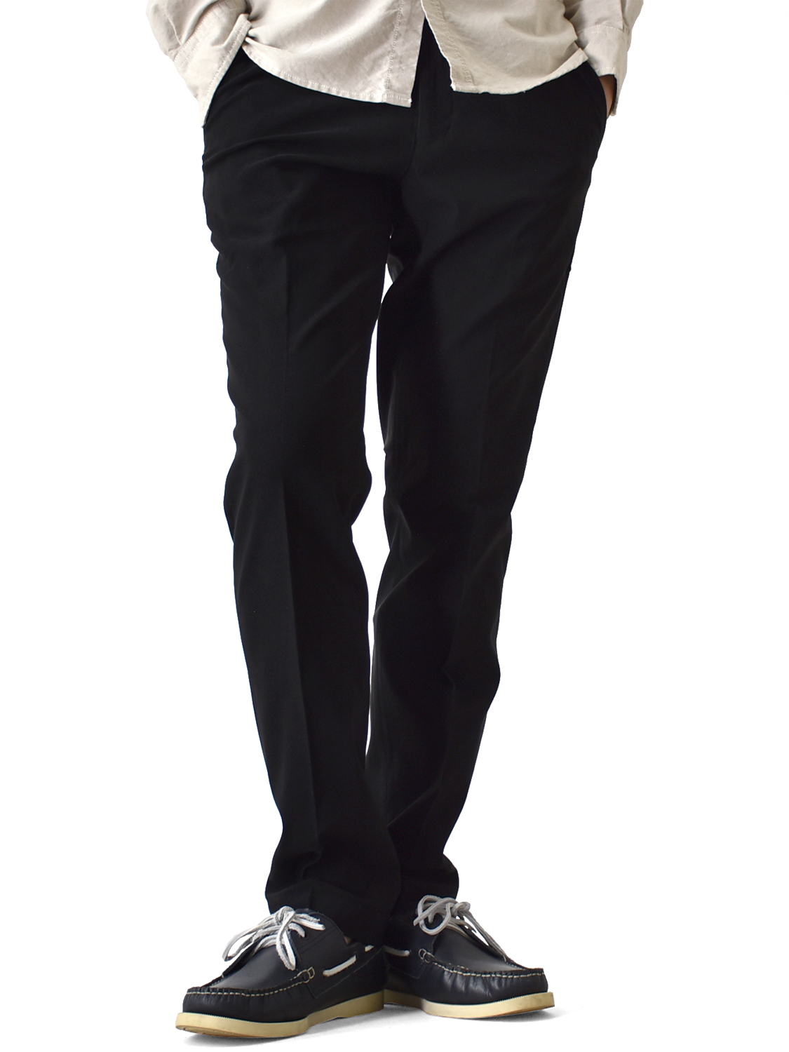 ストレッチ スラックス トラウザー ビジネスパンツ パンツ 伸縮性 チノパン センタープレス スーツ...