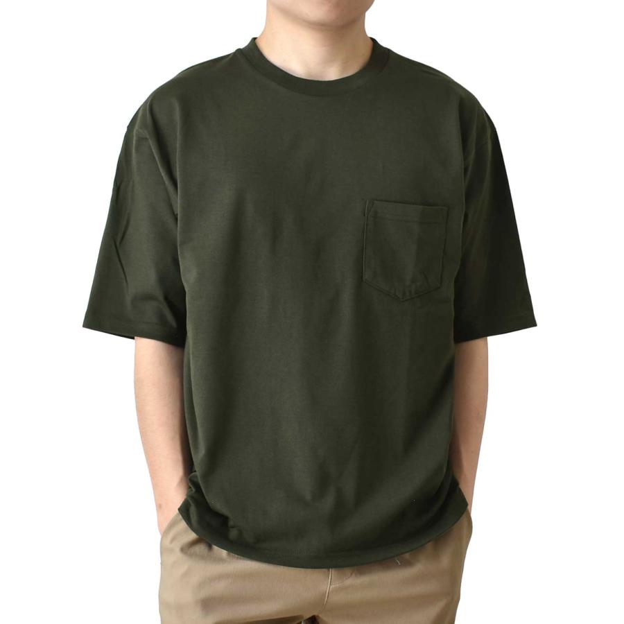 Tシャツ 接触冷感 クール 半袖 メンズ ストレッチ ワイドシルエット ポケット付き 5分袖 ビッグシルエット 送料無料 通販M《M1.5》｜atto-select｜07