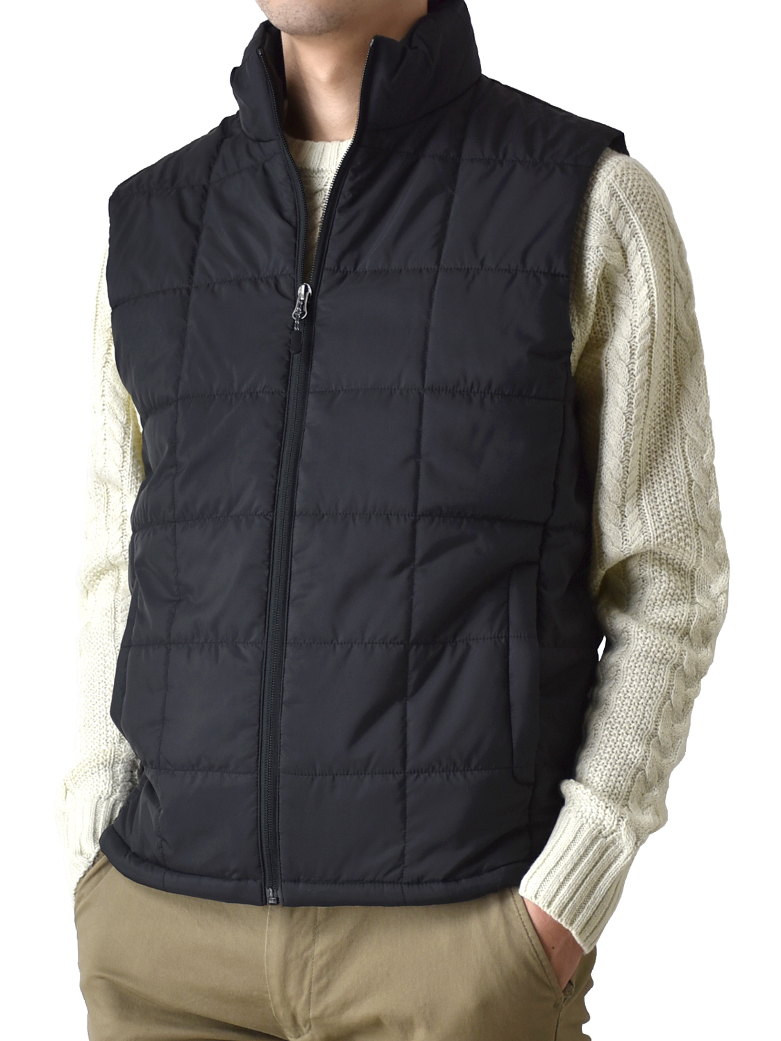 オファー gilet あったか ブルゾン