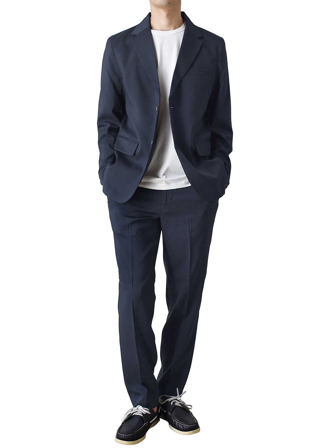 スーツ セットアップ メンズ ウールライク 秋冬 暖か 上下セット