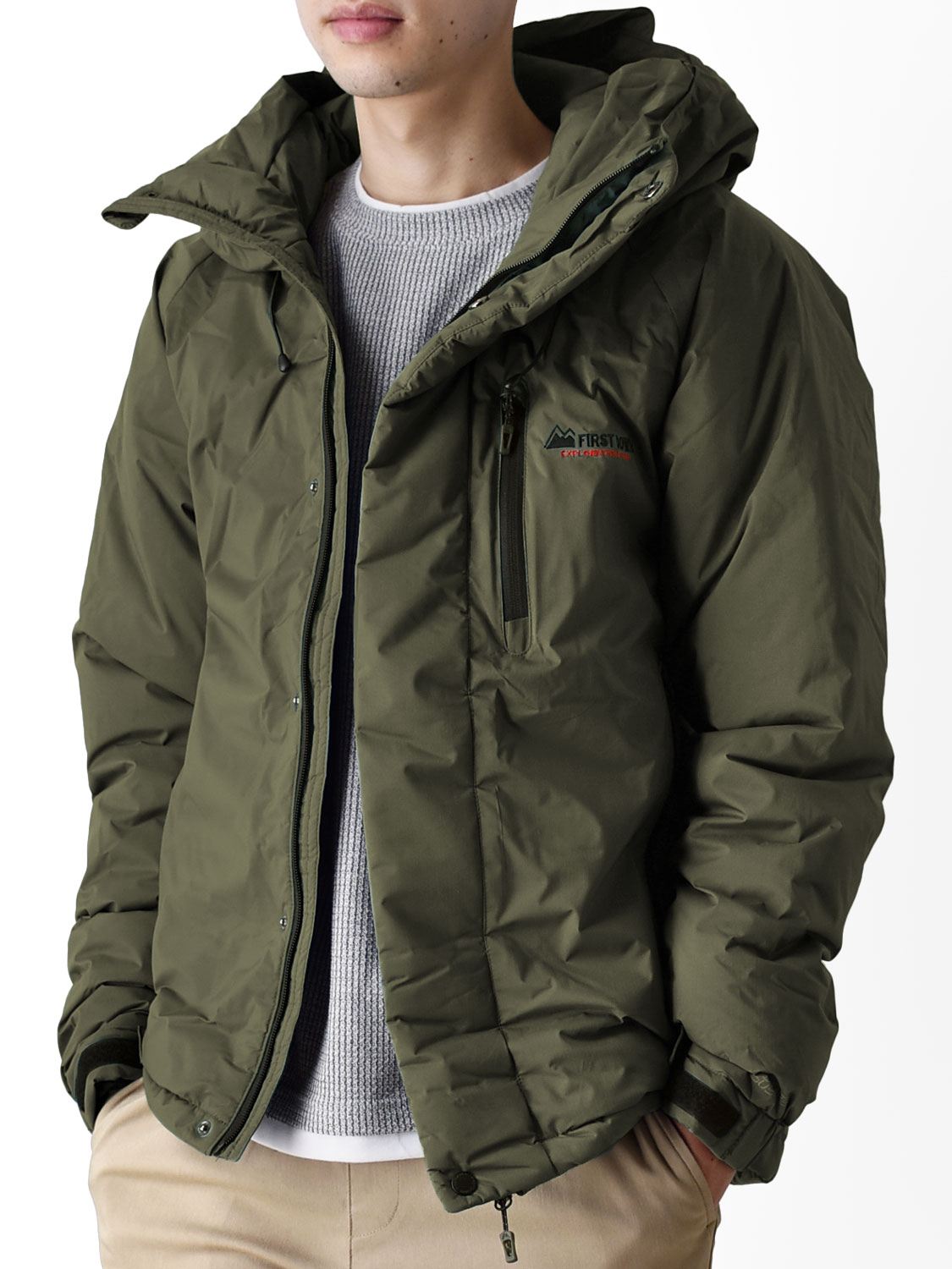 FIRST DOWN EXPLORATION GEAR 防風ストレッチジャケット メンズ