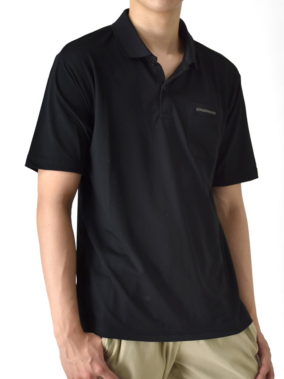 DRY 超軽量 吸汗速乾 ストレッチ ポケ付き ポロシャツ 軽量 半袖