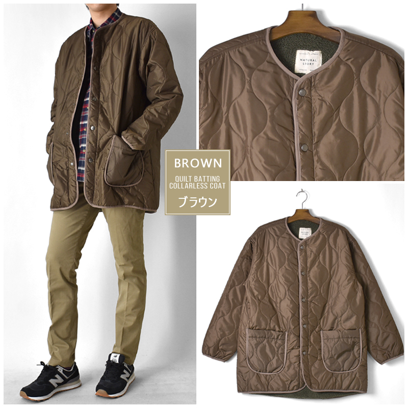 【美品】ピープルツリー キルティング ジャケット ノーカラー ボタニカル 総柄 as-1540-5703_6.jpg