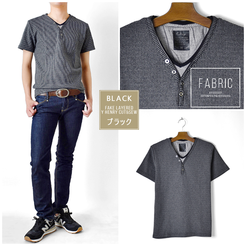 【CODEGRAPHY】★ストライプ ヘンリーネック 半袖 Tシャツ★ 000000012141-03-m.jpg?t=